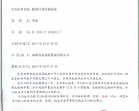 專(zhuān)利證書(shū)：幅度可調(diào)式減震器
